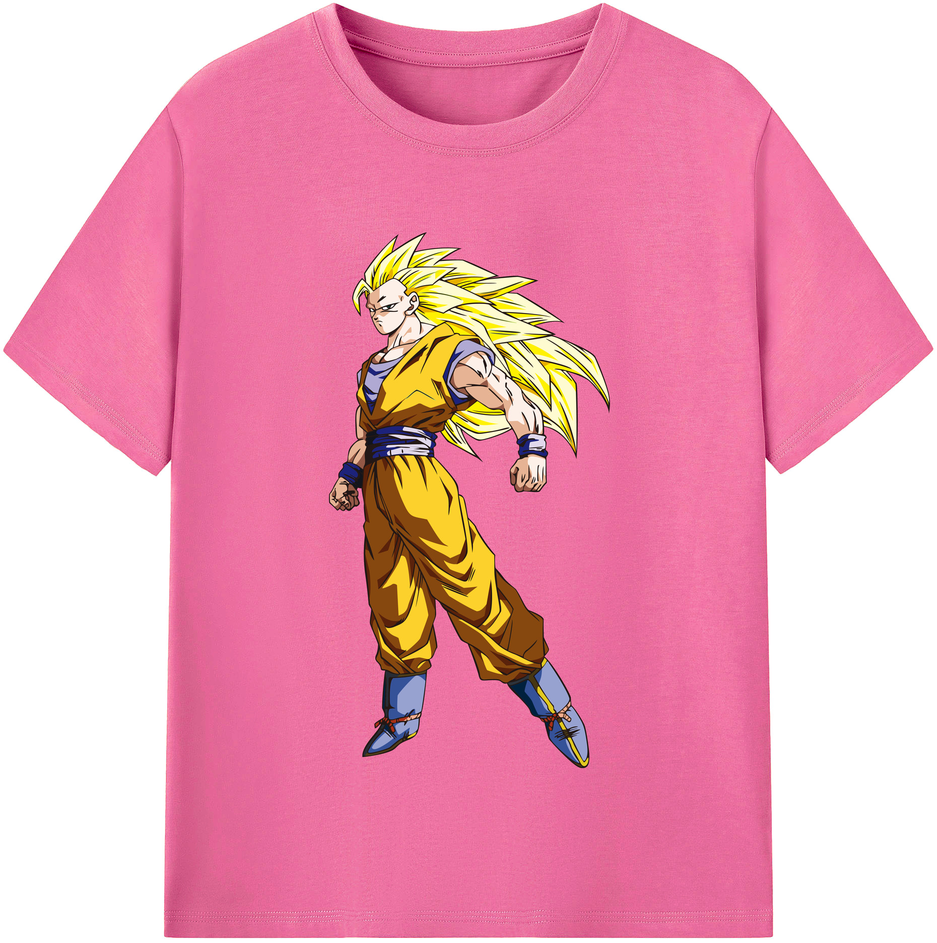 （画像用） ドラゴンボール 孫悟空（そん ごくう）Son Goku カカロット DRAGON BALL Kakarotto レディースカジュアルプリントTシャツ（綿100％）
